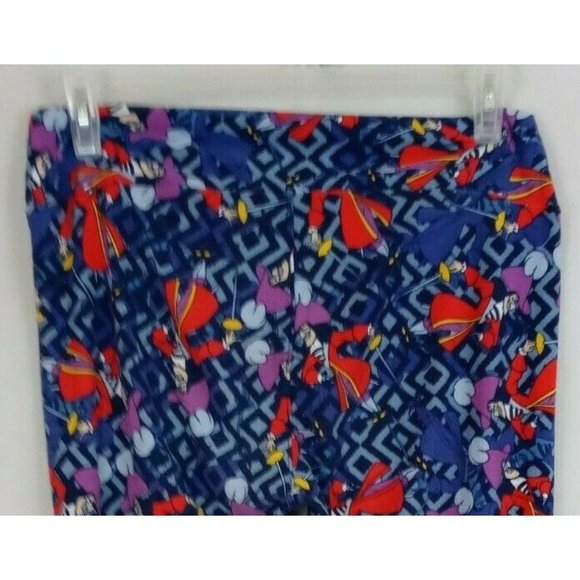 New LuLaRoe Disney Tall & Curvy With Colorful Captain Hook Design - Picture 1 of 6